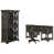 3 Pieces: Desk, Chair, Bookcase