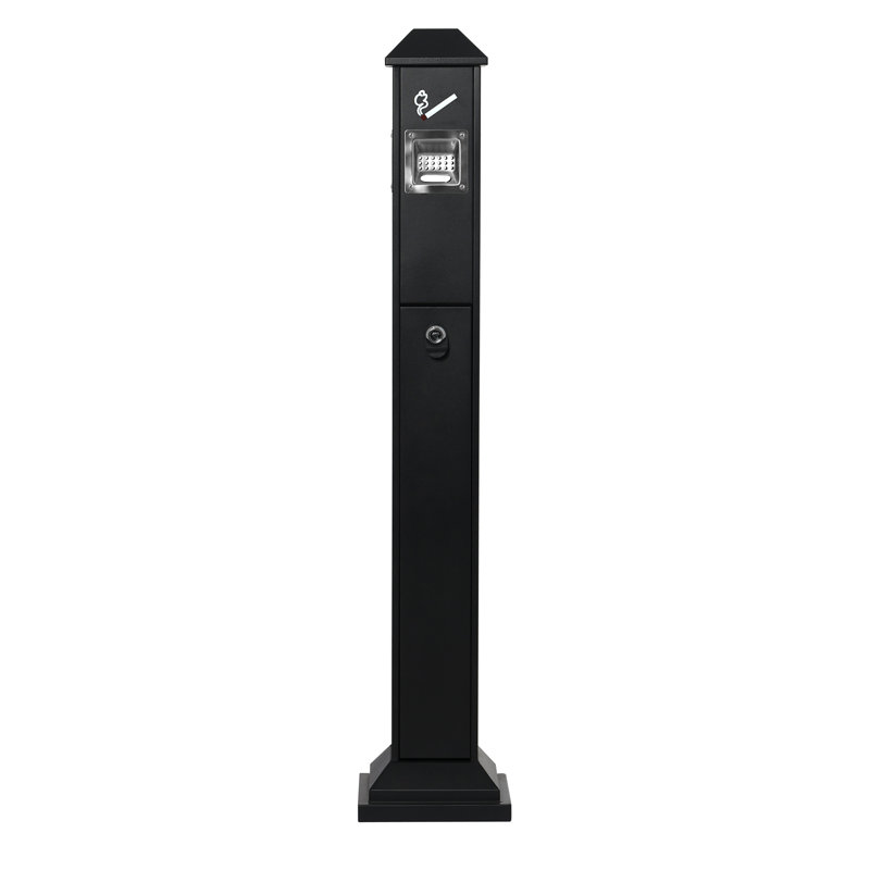 Cendrier d'extérieur pour cendrier de jardin, Noir, noir, noir, noir