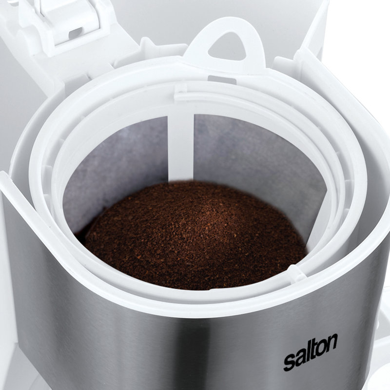 Salton 14-Cup Jumbo Java Coffee Maker, White
