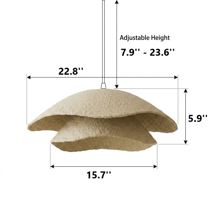 Kaelan 1 Light Tiered Concrete Unique Chandelier