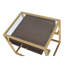 Table de bout avec rangement en verre Daylen