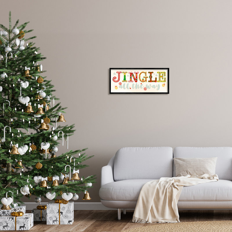 «Jingle All The Way Festive Holiday», impression numérique sur estampe numérique par Ziwei Li, H 10 po x l 24 po x P 1,5 po