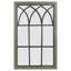 Miroir mural arqué pour fenêtre, H 37,5 po x l 24 po, brun-1593044700