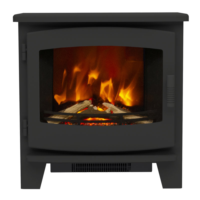 Beacon Freestanding Timber Electric Stove, 59.90" H x 58.6" W x 29.2" D, Matt Black