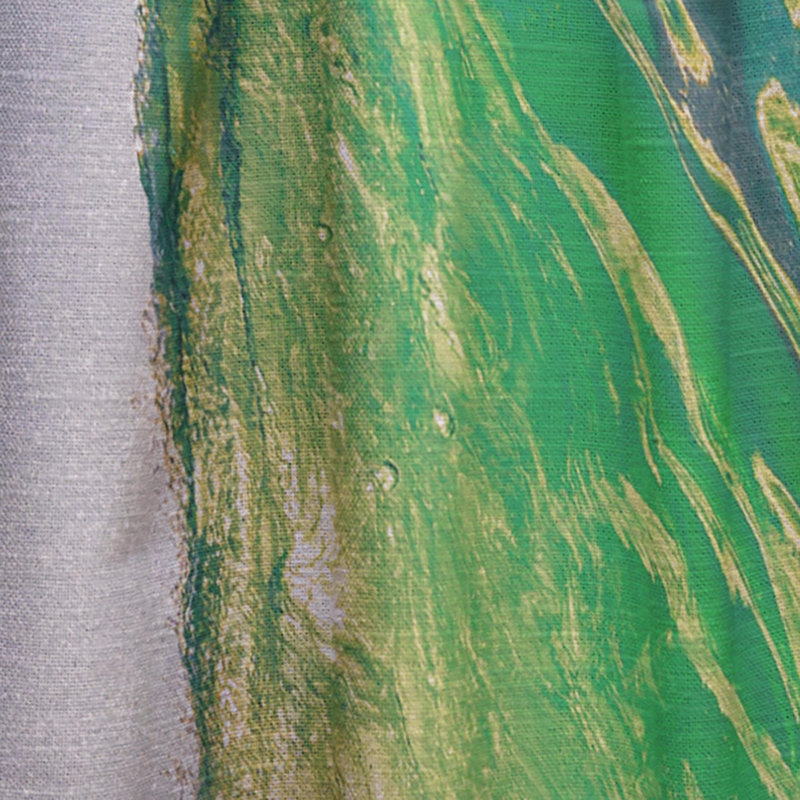 Green Barrel Wave au coucher du soleil à Hawaï - Rideau nautique - Velours obscurcissant - 1 panneau, L 52 po x L 108 po
