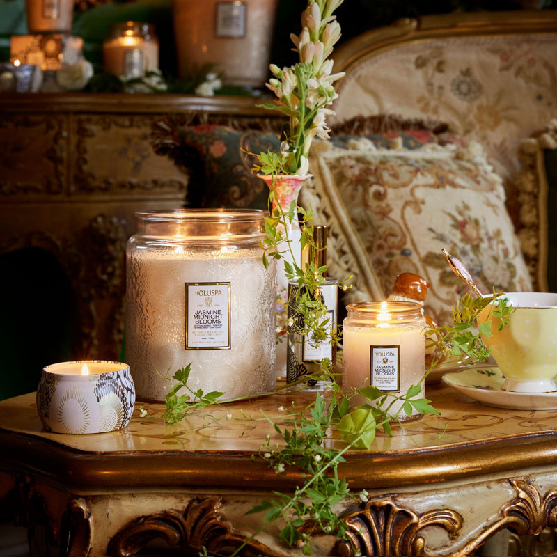 Jasmine Midnight Blooms Luxe Jar Candle