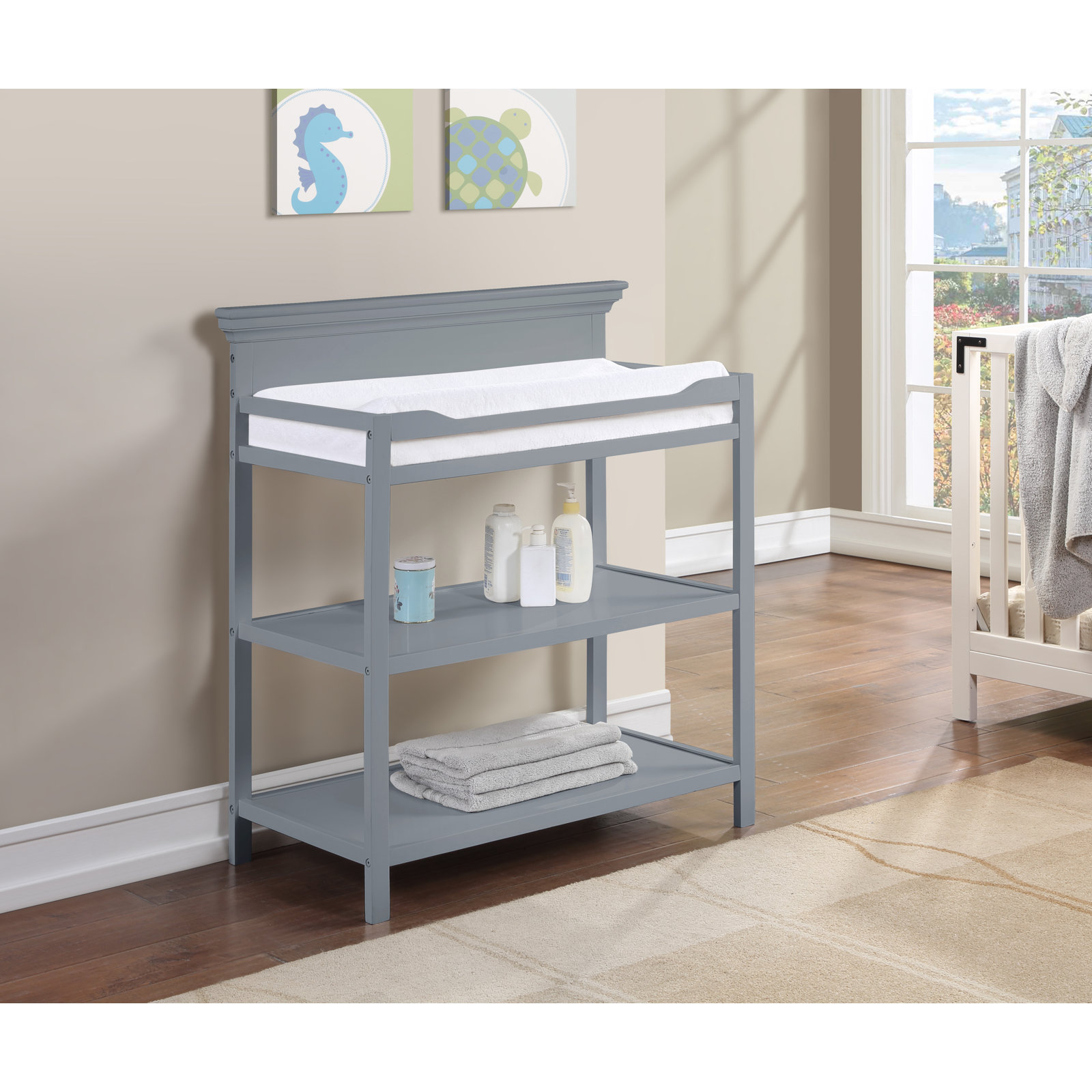 Macy Changing Table, Gray