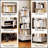Rotating 360-Degree Corner Bookshelf With Drawer, Space-Saving Organizer For Small Rooms And Modern Decor-960992886