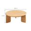 Table basse ronde en bois massif-687733896