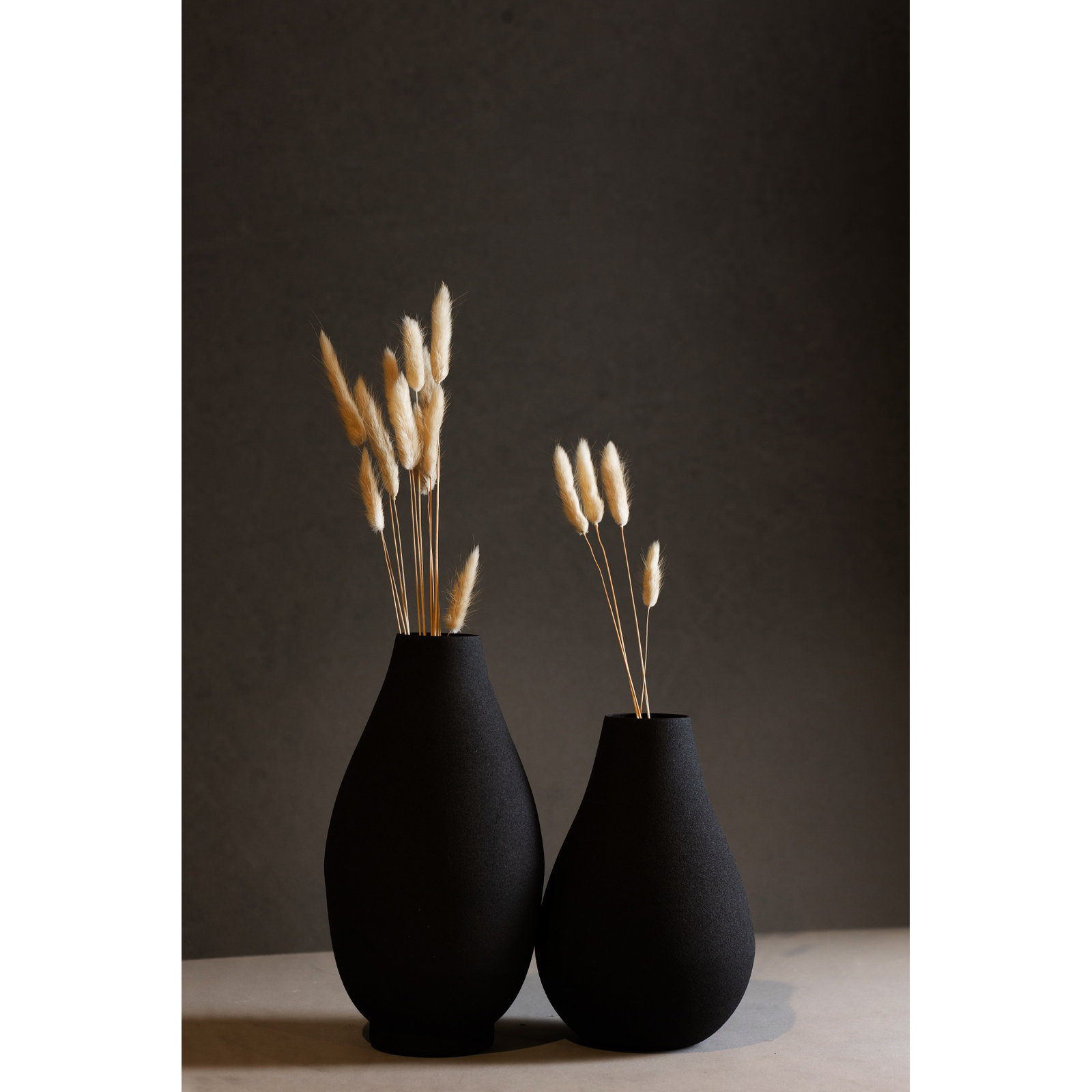 Jenny Lg. White Iron Vase 7.75"H- White, Black