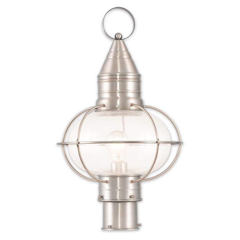 Aster Transparent Lantern Head, Brushed Nickel