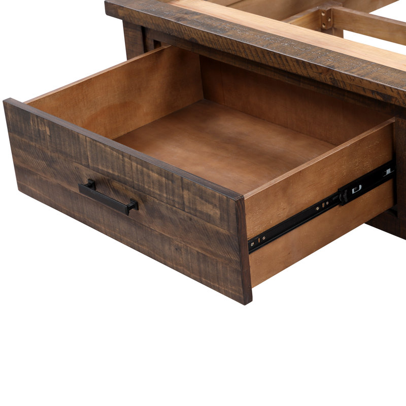 Lit plateforme en bois massif Marder