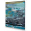 Artistic Blue Grey Brush Strokes - reproduction d'art sur toile encadrée-143444624-143444619