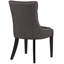 Tissu capitonné capitonné moderne avec garniture cloutée, chaise d'appoint-1188332782-1201228801
