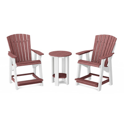 Chaises hautes Adirondack avec table Heritage