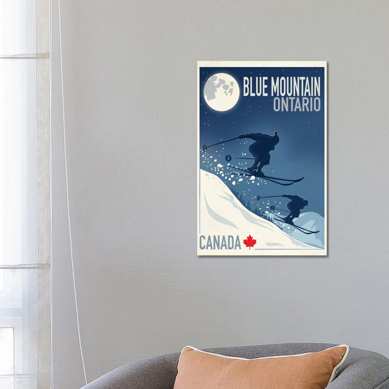 Blue Mountain I - Wrapped Canvas Print, 66.04 cm H x 45.72 cm W x 3.175 cm D