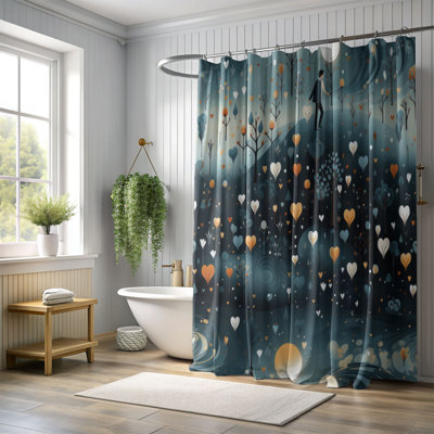 Rideau de douche Heartfelt Hug - Premium