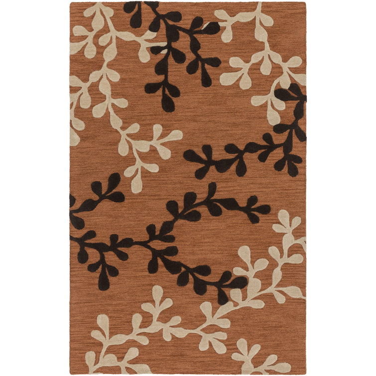 Coutu Wool Floral Indoor Rug