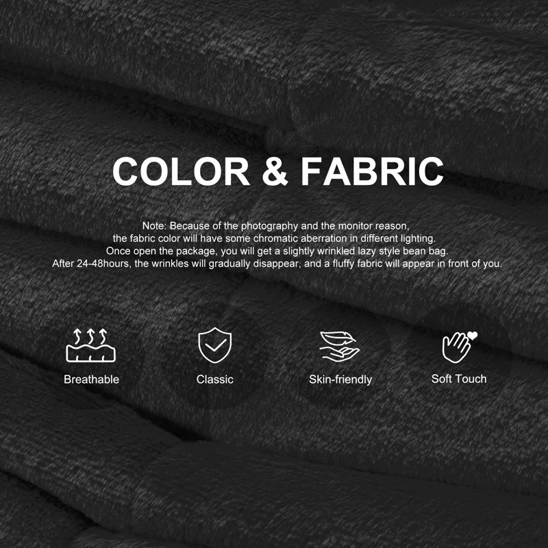 Bean Bag Chairs for Adults, Black