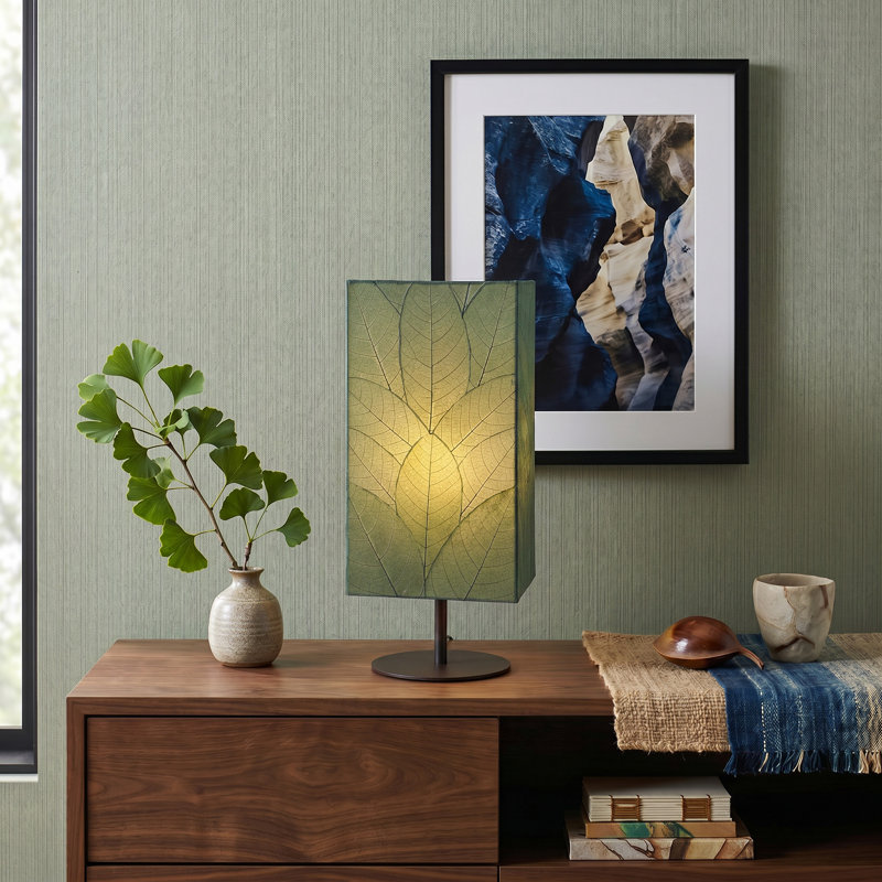 Lampe de table en métal, Vert