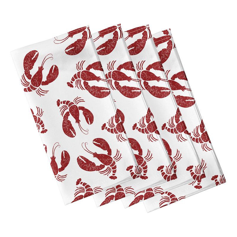 Tamiko Polyester No Pattern Square Napkin, Dark Red