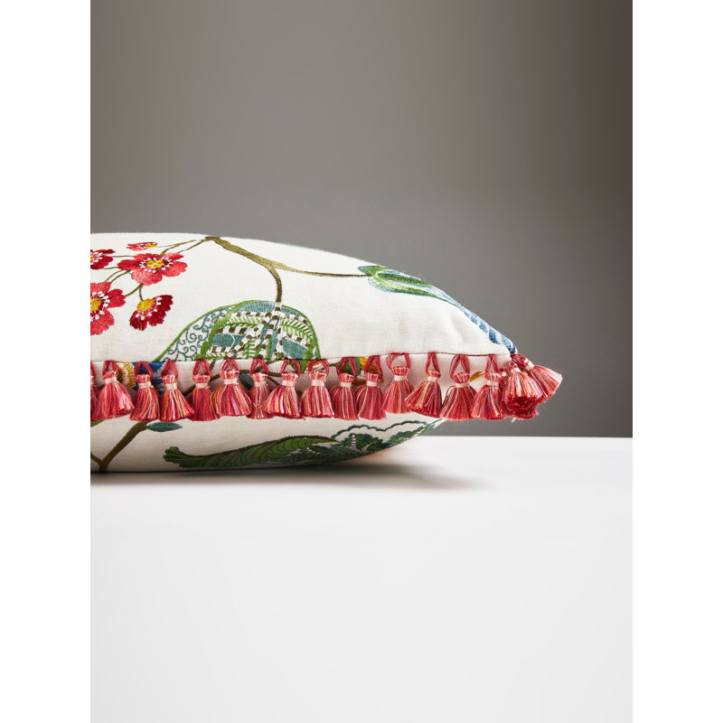 La Boheme - Housse et insert de coussin carré rose Palampore