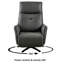 Fauteuil inclinable en similicuir et cuir écologique-66615345