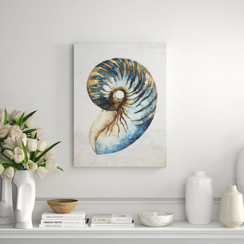Shell Compilation III Print by Beverly Fuller, 32" H x 24" W x 1.5" D, Image Brush Gel