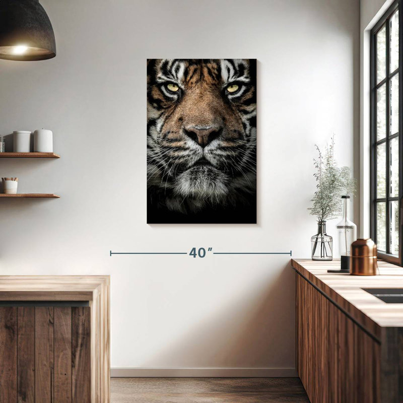 Brampt Serious Bengal Tiger, 36" H x 24" W
