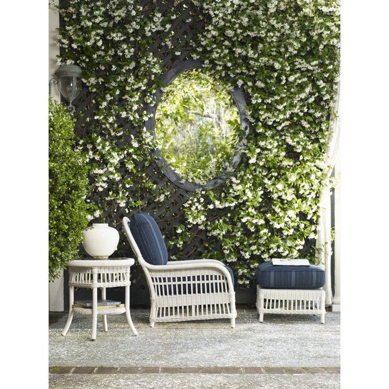 Thomas O'Brien Outdoor Round Side Table, Natural Wicker