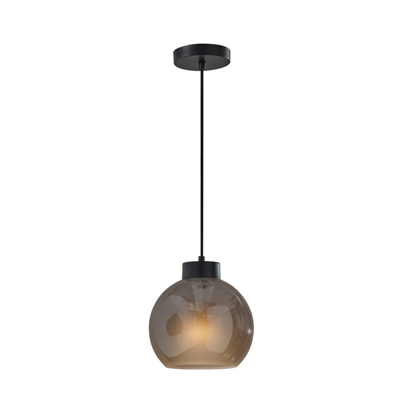Atticus Pendant, Black, Matte Black