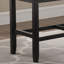 Banc de salle à manger en tissu à hauteur de comptoir avec garniture cloutée, gris-1560754553