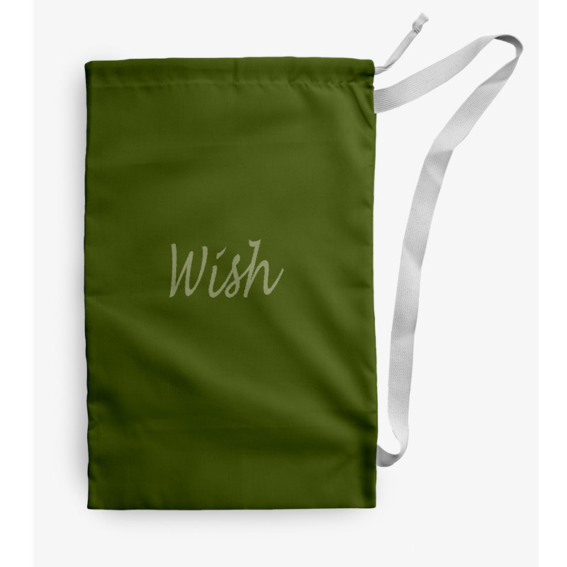 Fabric Laundry Bag with Handles, Small (29" H x 18" W), Light Green