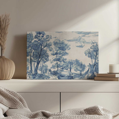 Impression sur toile Azure Wilderness II par Melissa Wang