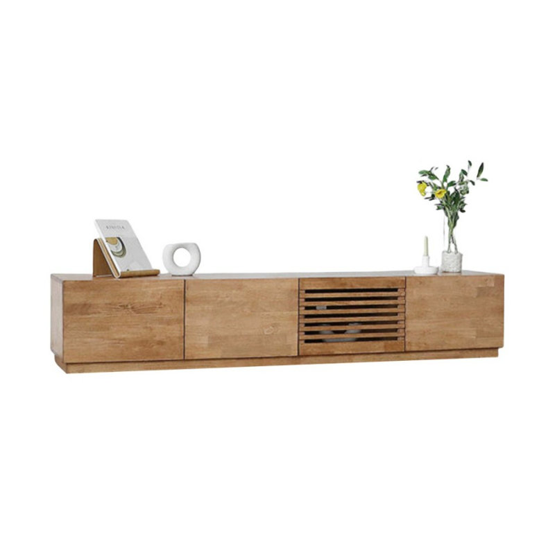 Meuble télé Modern Burlywood, 15.35" H x 70.87" L x 15.75" W