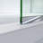 DreamLine Linea One 30 inch W and one 34 inch W x 72 inch H Individual Frameless Fixed Shower Screens in Chrome-29345440