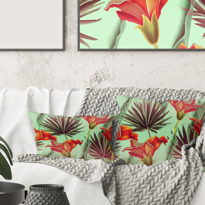 Housse et insert pour coussin Tropical Flowers