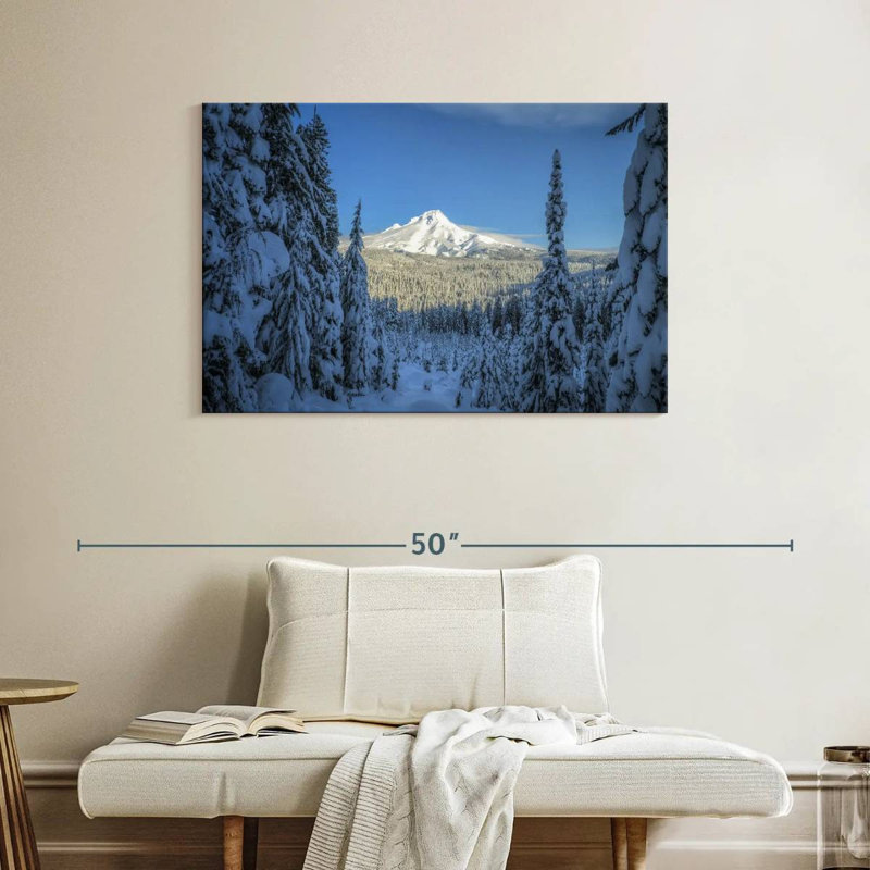 Alvord Mount Hood Winter Glimpse, H 26 po x l 39 po