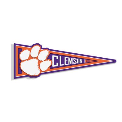 NCAA Clemson Tigers Pennant Sign