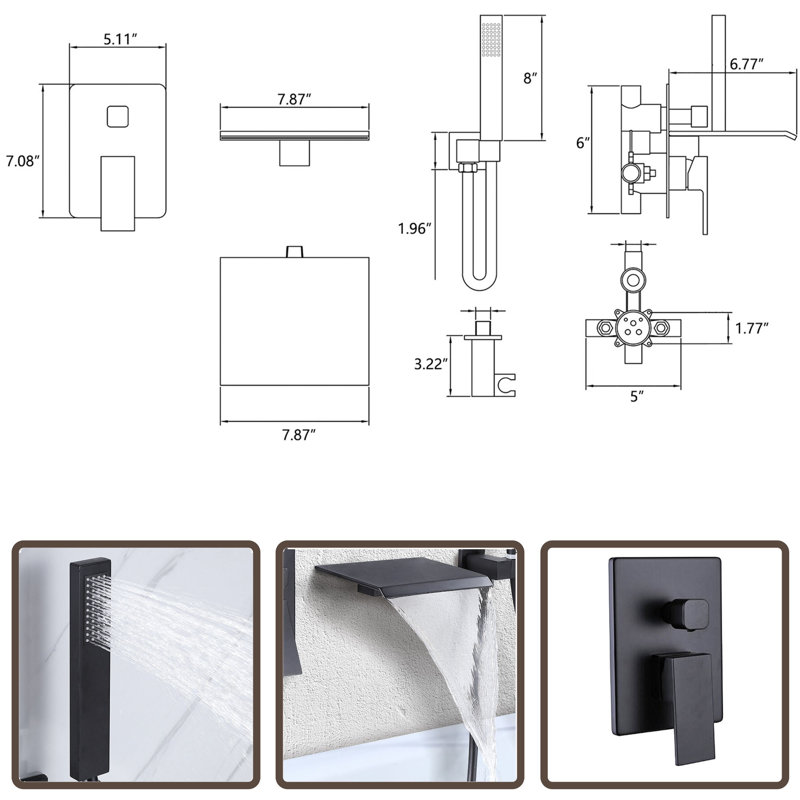 1 Handle Bathroom Bath Shower Mixer