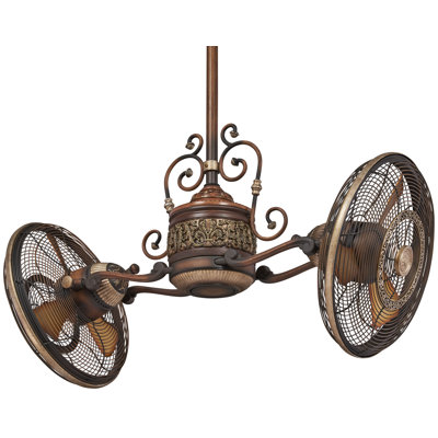 42" Gyro 6 - Blade LED Standard Ceiling Fan with Wall control and Light Kit Included
