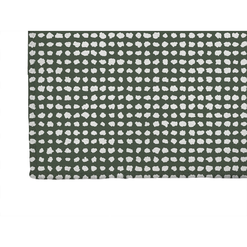 Grunge Row Kids Play Mat, Chimichurri/Green, Rectangle 4' x 6'