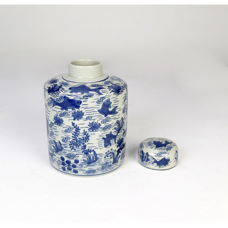 8.5'' Porcelain Ginger Jar