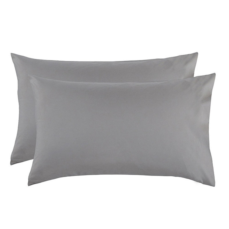 2pcs 20"x26" Soft Breathable Pillow Cases - Standard Size Pillowcases Cover, Gray