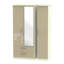 Yvette 3 Door Manufactured Wood Wardrobe-23704025-18860341