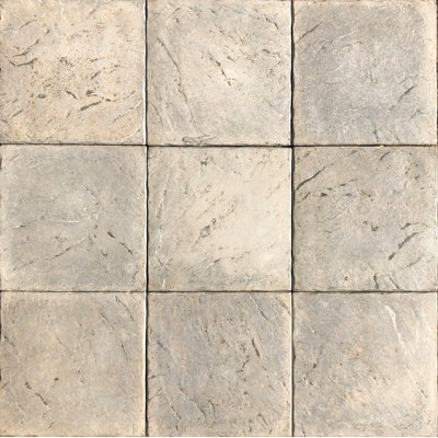 Carreau méditerranéen L 16 po x l 16 po - gris perle