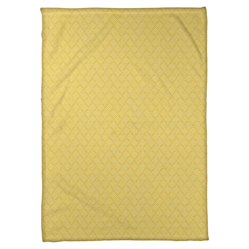 Couverture polaire Katelyn Elizabeth, L 62,5 po x L 82,5 po, Jaune