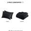 Édredon noir très grand / très grand motif en microfibre-124576466-124576470