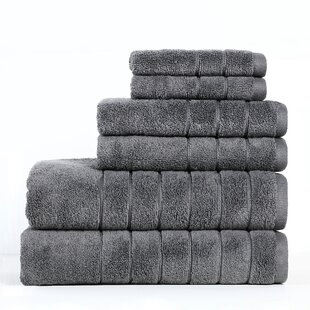Reverie Antimicrobial Towel Set 6 Piece 100% Cotton Towel Set