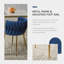 Chaise d'appoint rembourrée en velours Evanni-316044269-333893688